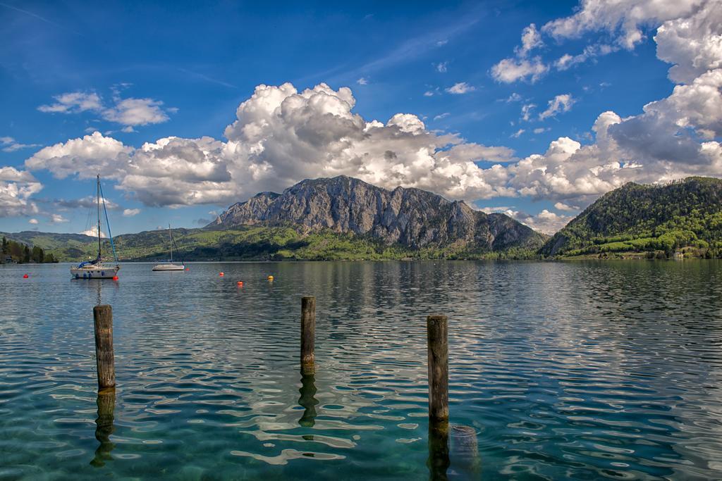 Gasthaus Pension Zur Nixe Steinbach am Attersee Buitenkant foto