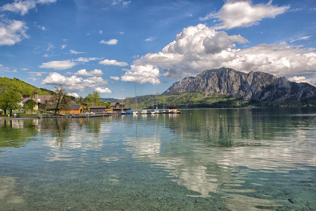 Gasthaus Pension Zur Nixe Steinbach am Attersee Buitenkant foto